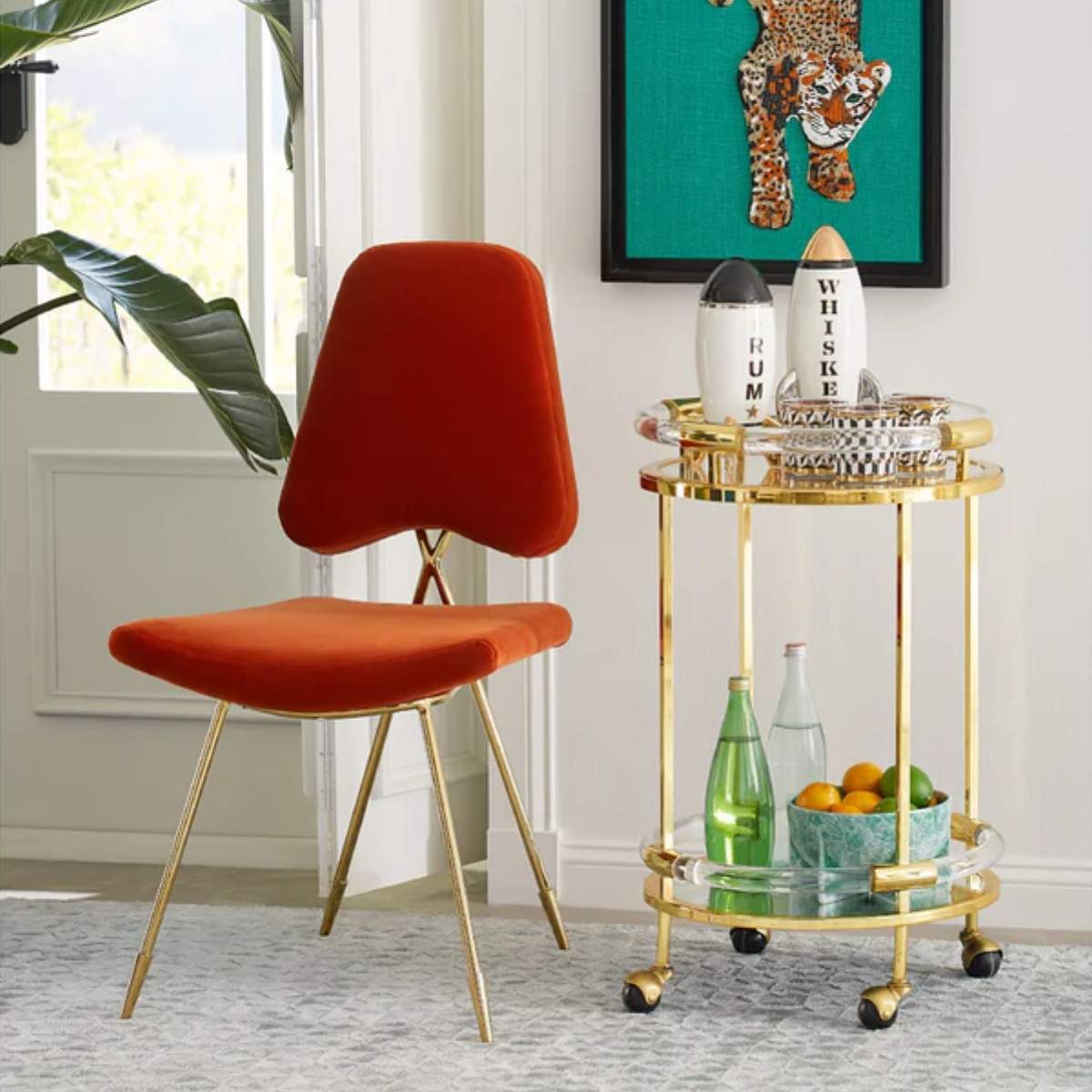 Jonathan Adler Jacques Round Bar Cart