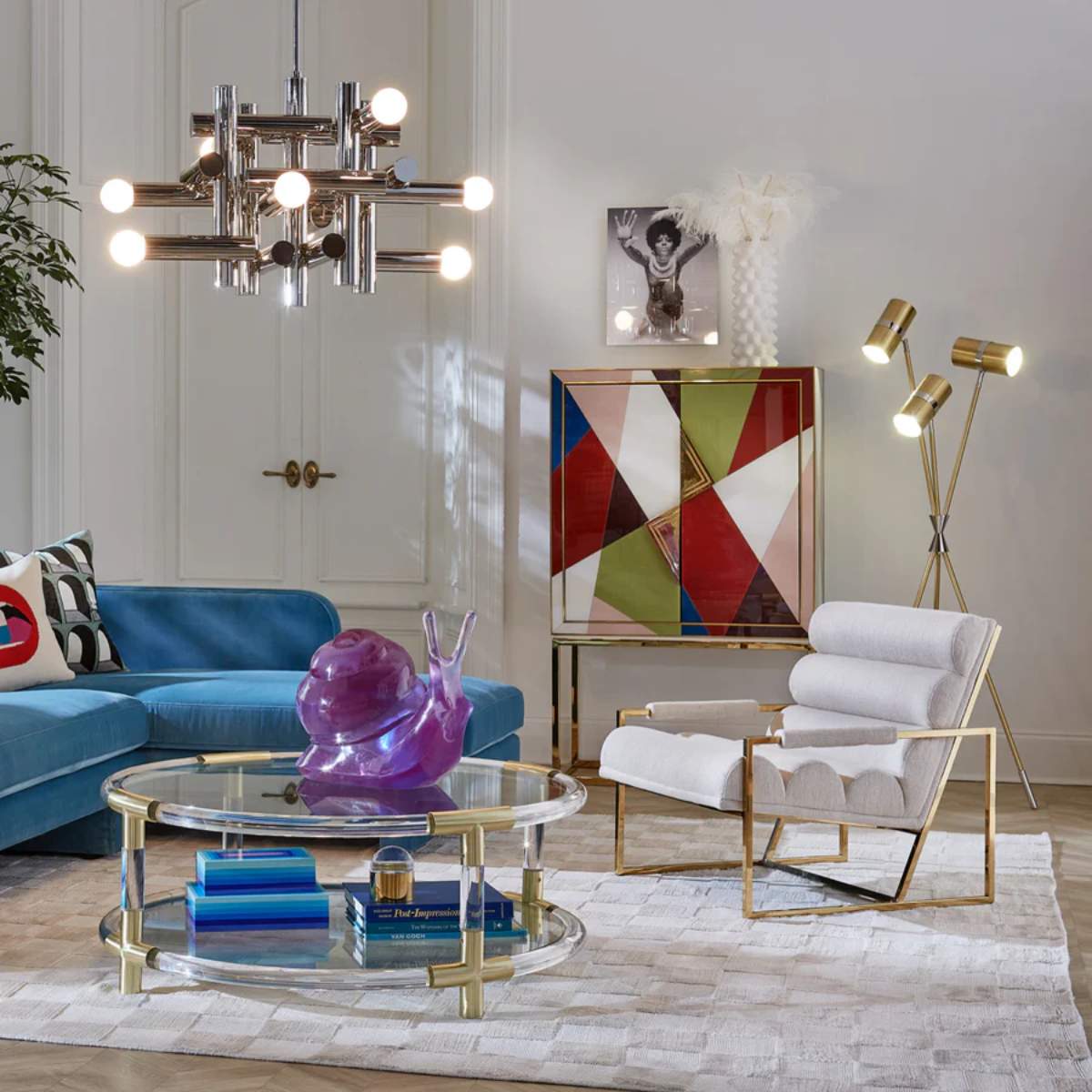 Jonathan Adler Jacques Round Cocktail Table