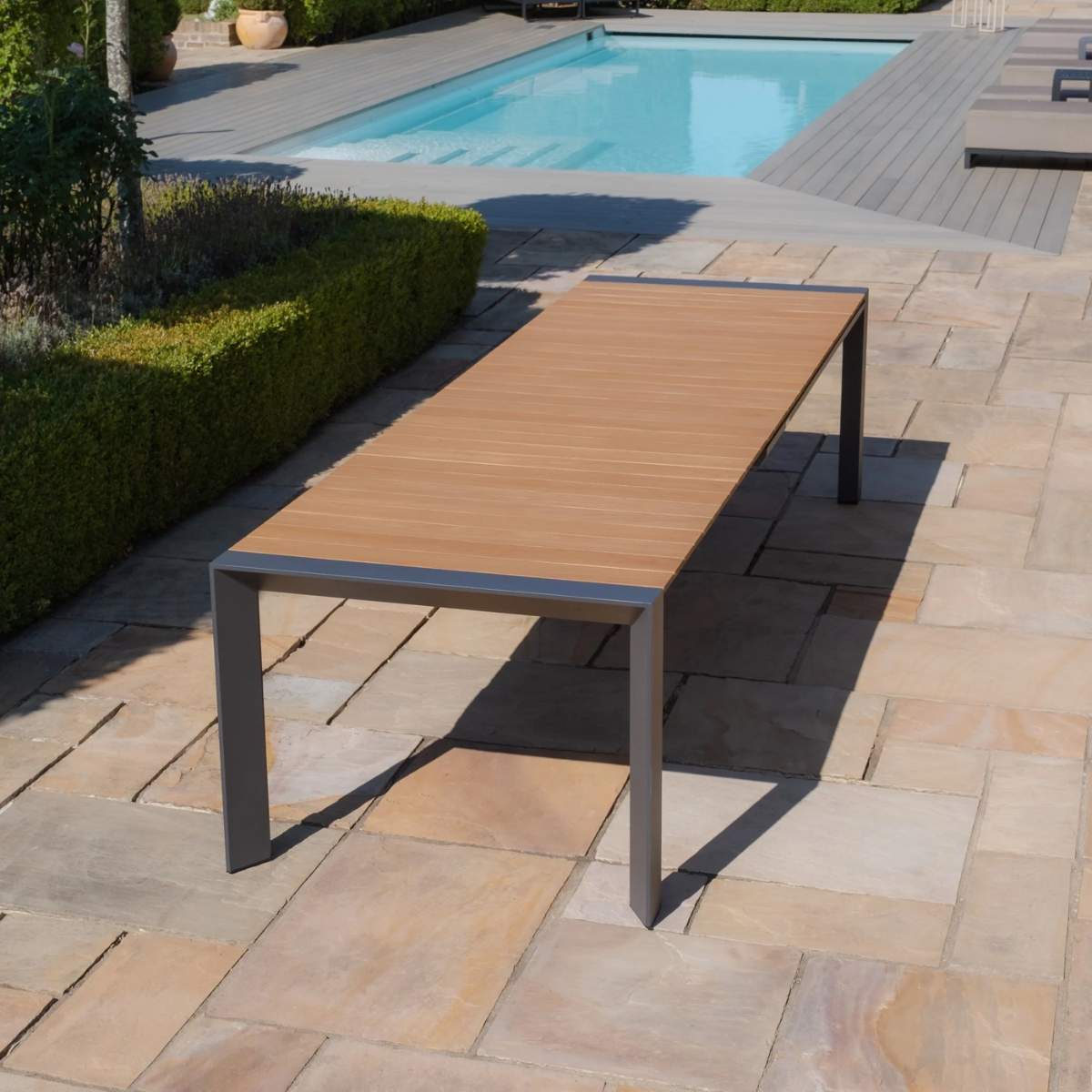 Maze - Jakarta 6 - 10 Seat Rectangular Extending Teak Dining Table