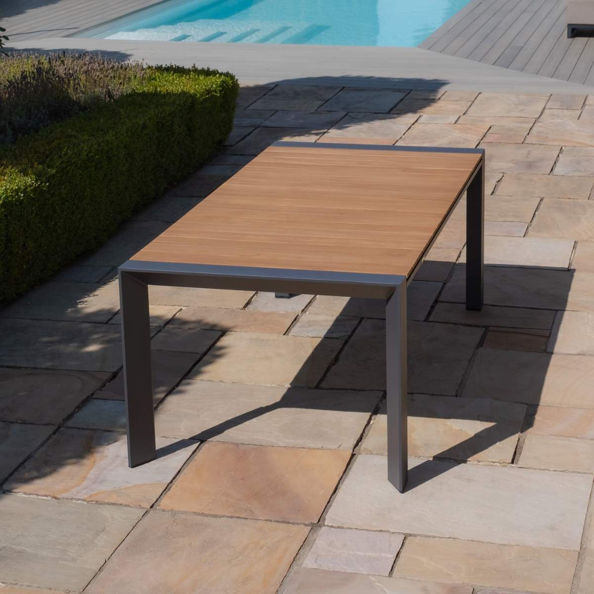 Maze - Jakarta 6 - 10 Seat Rectangular Extending Teak Dining Table