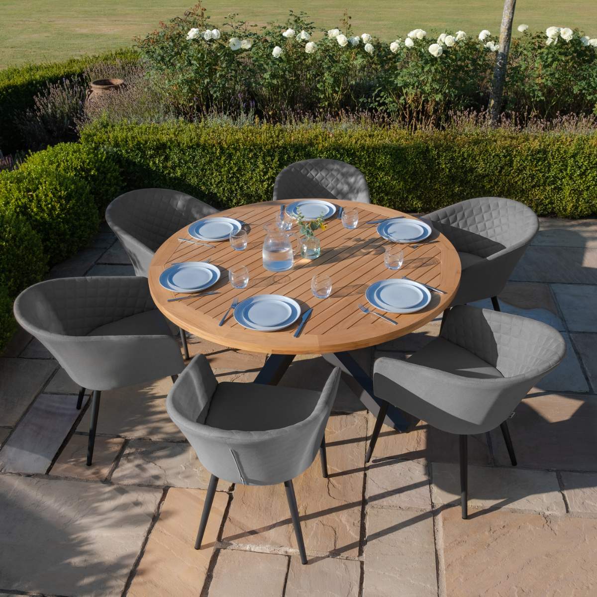 Maze - Jakarta Teak 6 Seat Round Dining Table