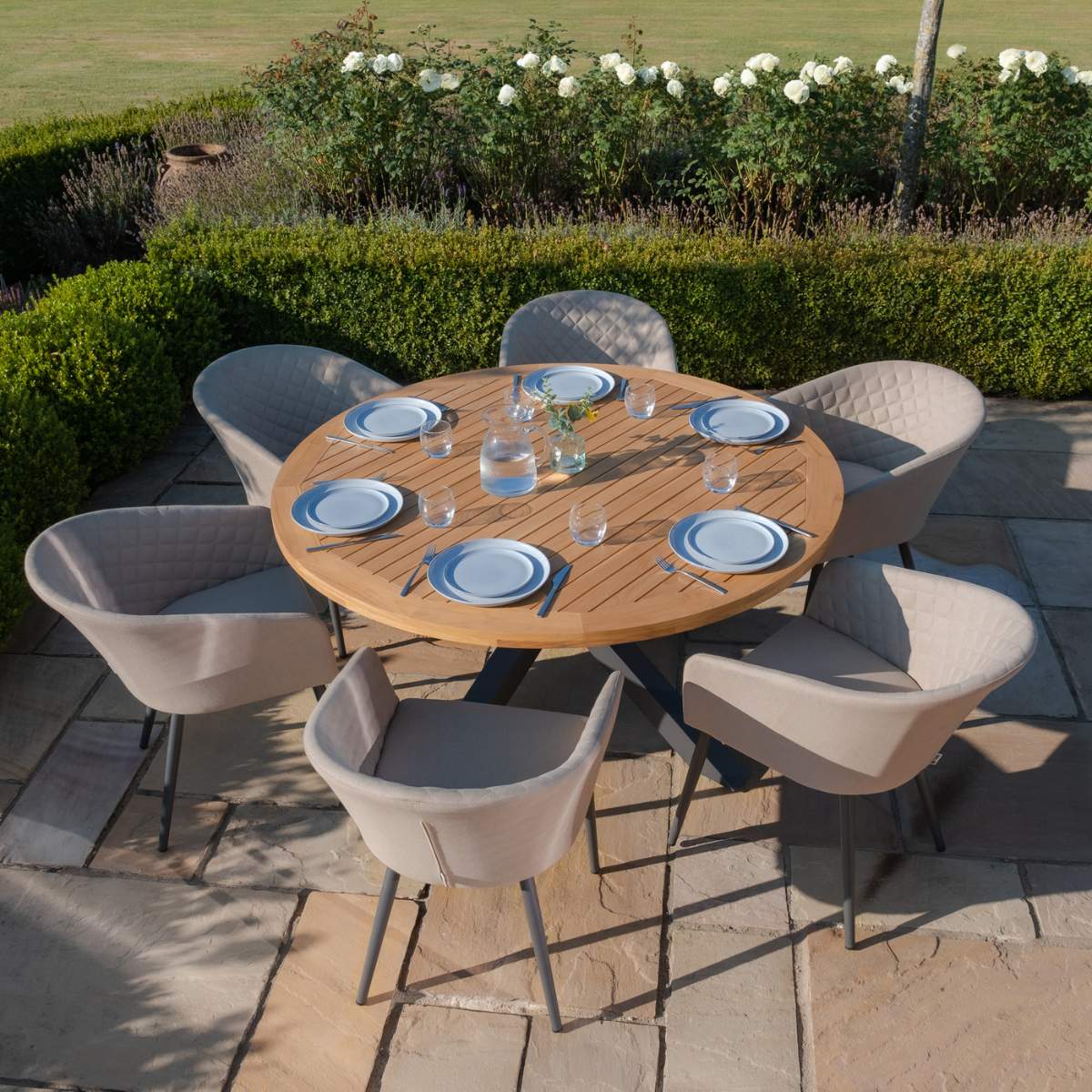 Maze - Jakarta Teak 6 Seat Round Dining Table