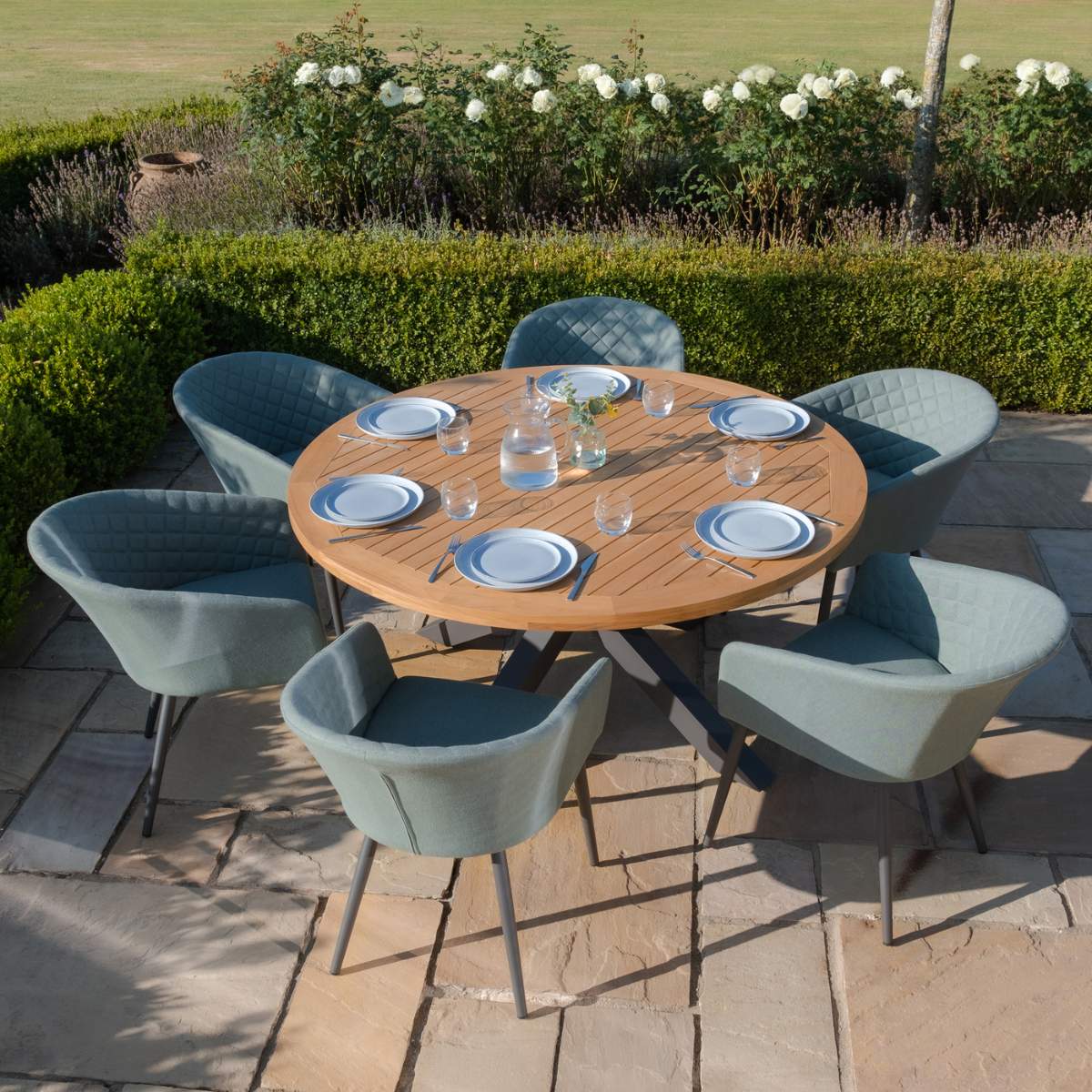 Maze - Jakarta Teak 6 Seat Round Dining Table