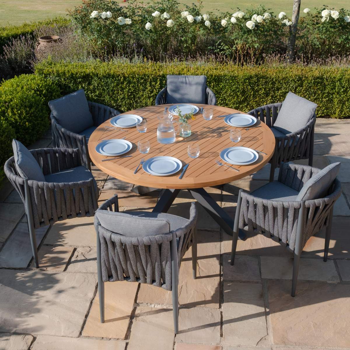 Maze - Jakarta Teak 6 Seat Round Dining Table