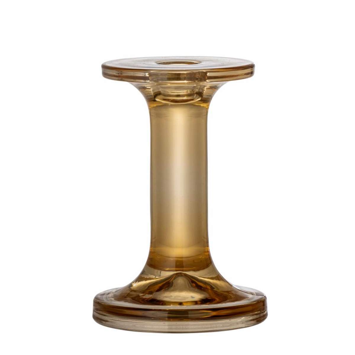 Bloomingville Jamey Candle Holder, Brown, Glass