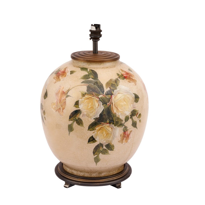 Jenny Worrall Classic Rose Large Glass Table Lamp Base