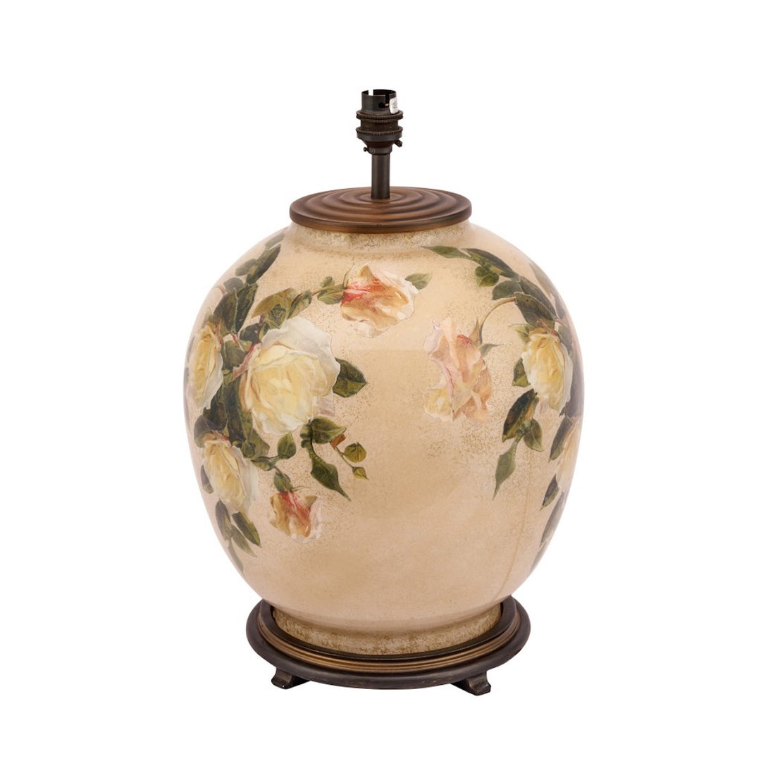 Jenny Worrall Classic Rose Large Glass Table Lamp Base