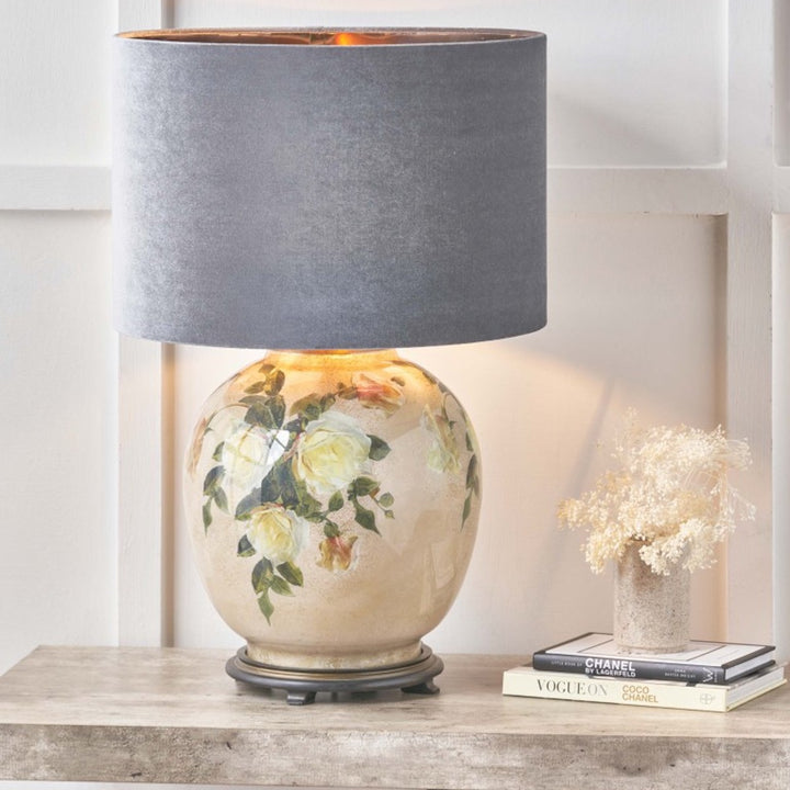 Jenny Worrall Classic Rose Large Glass Table Lamp Base