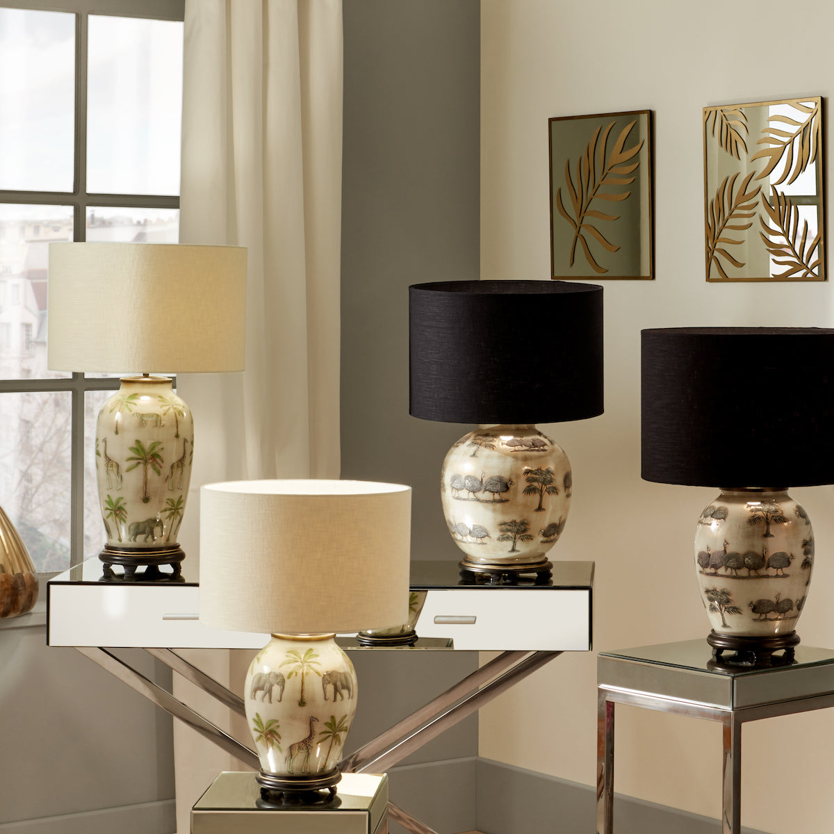 Jenny Worrall Deer Medium Glass Table Lamp Base