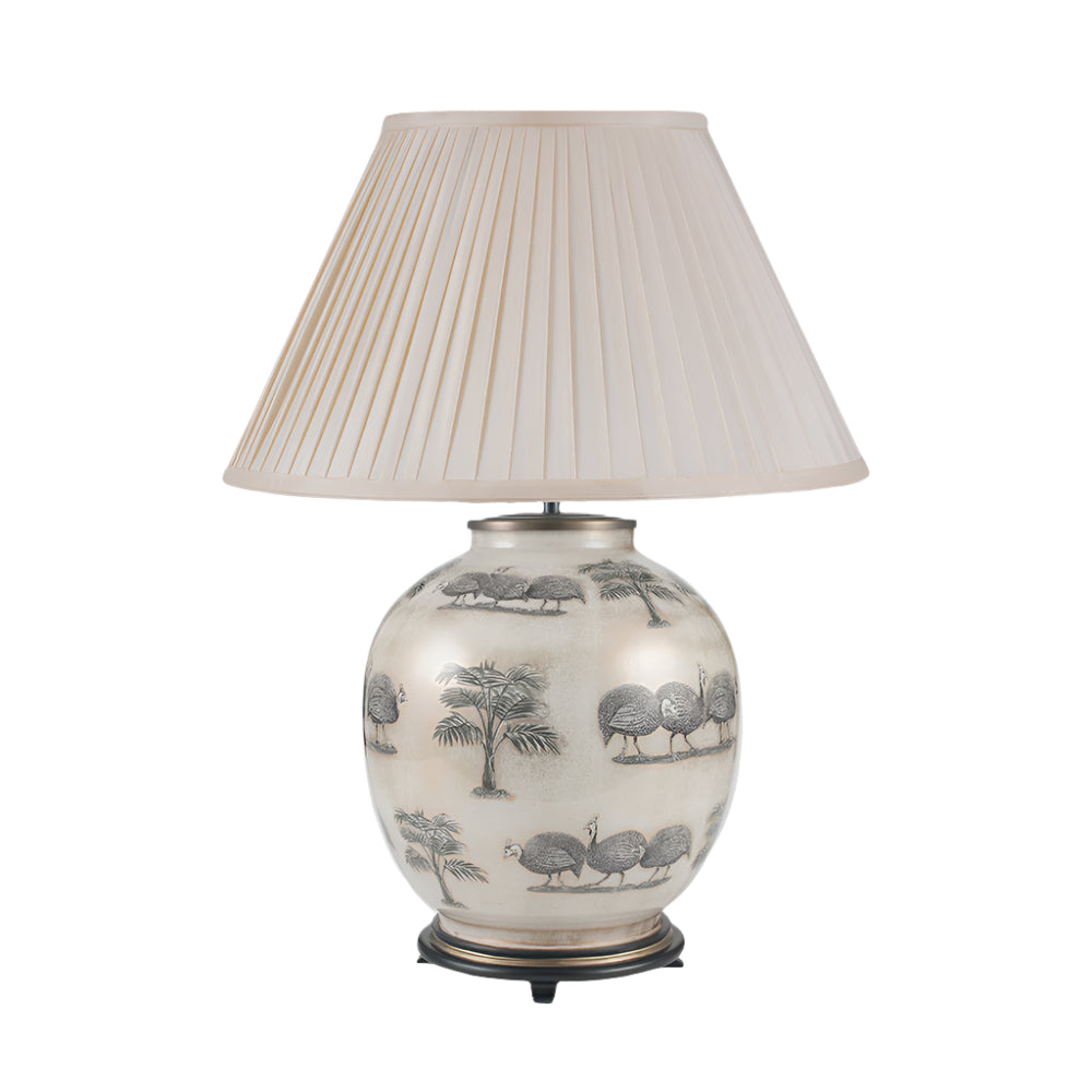 Jenny Worrall Guinea Fowl Large Glass Table Lamp Base