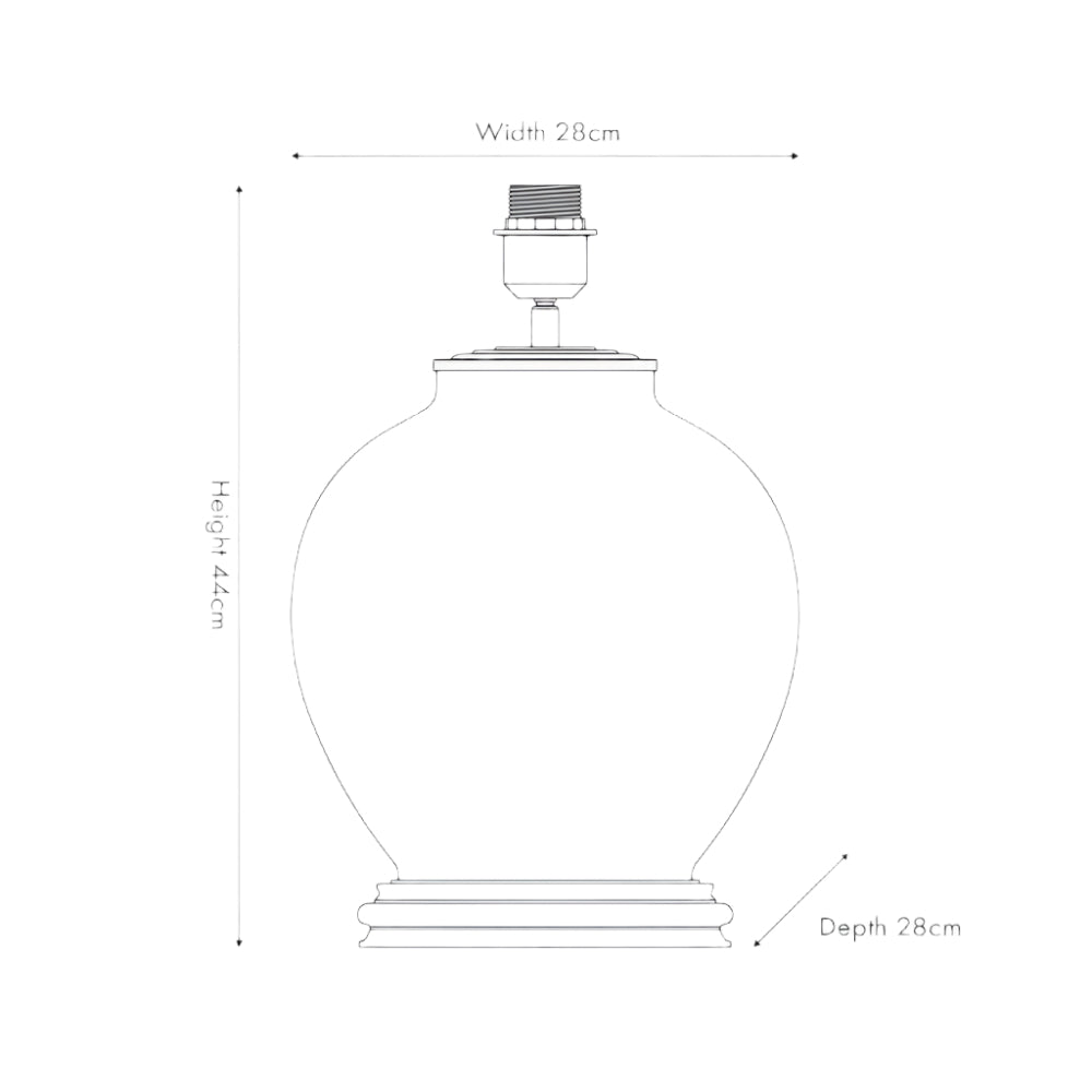 Jenny Worrall Honeysuckle Large Glass Table Lamp Base