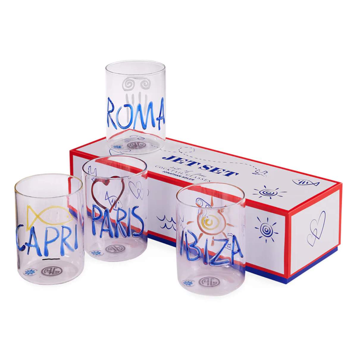 Jonathan Adler Jet Set Glassware Set