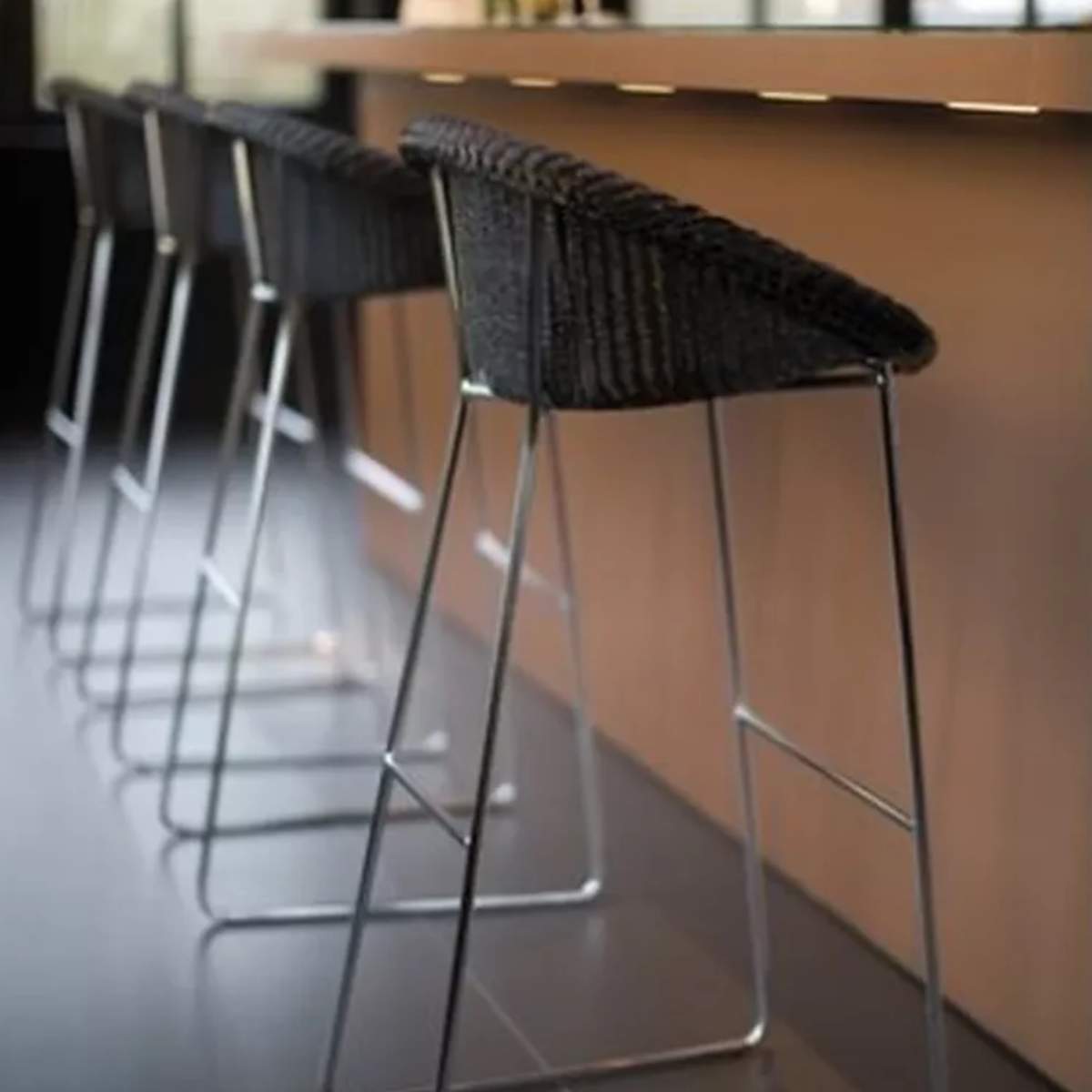 Vincent Shepherd Joe Counter Stool Black Sled Base