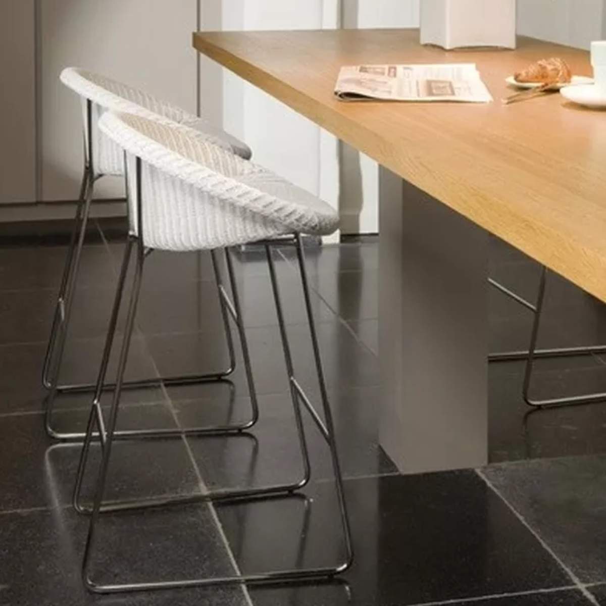 Vincent Shepherd Joe Counter Stool Black Sled Base