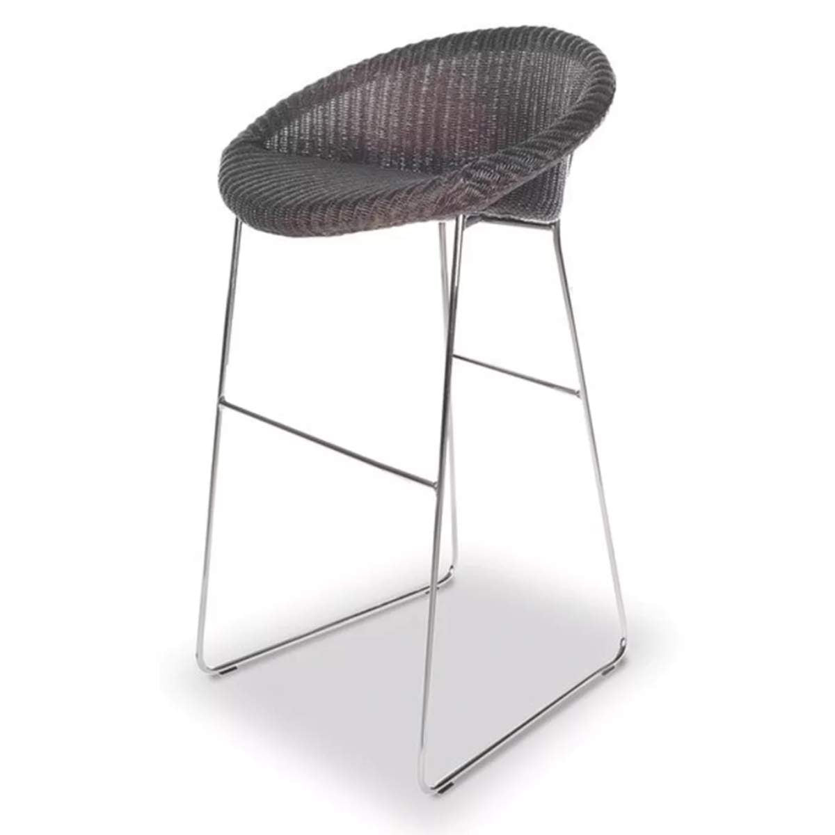 Vincent Shepherd Joe Counter Stool Matt Steel Sled Base