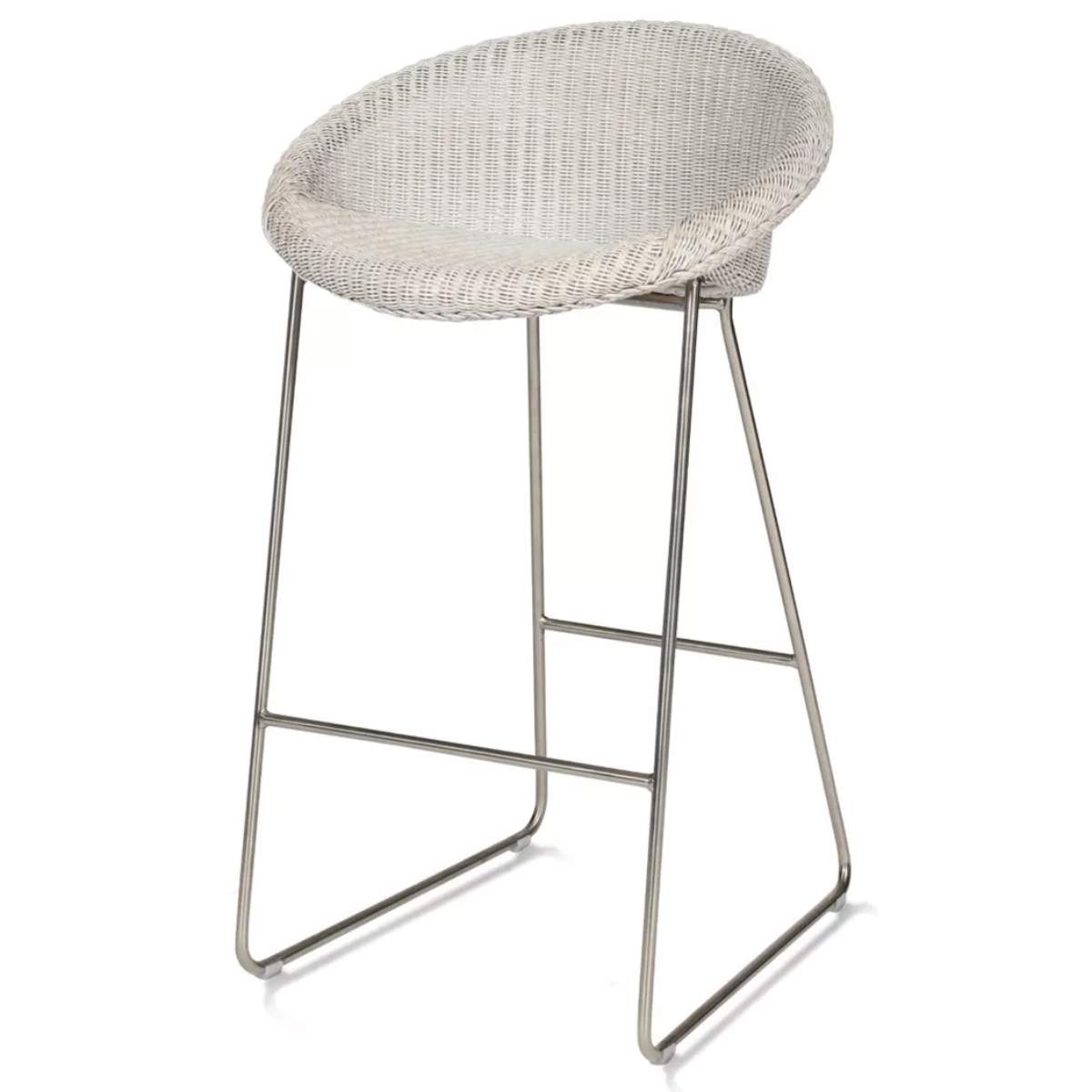 Vincent Shepherd Joe Counter Stool Matt Steel Sled Base