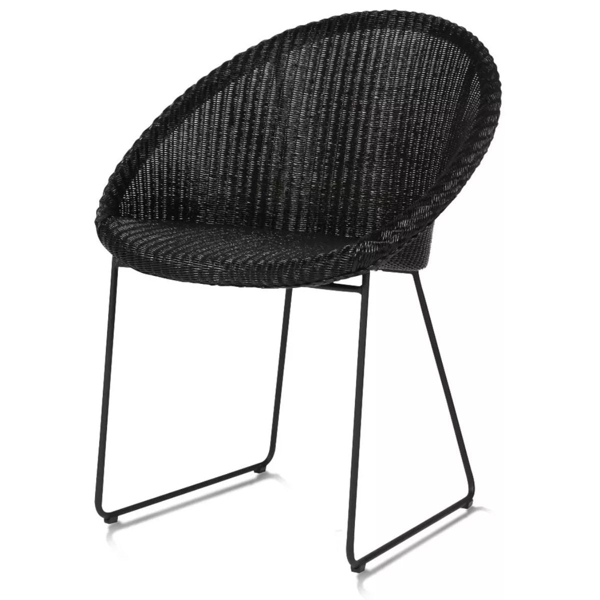 Vincent Shepherd Joe Dining Chair Black Sled Base