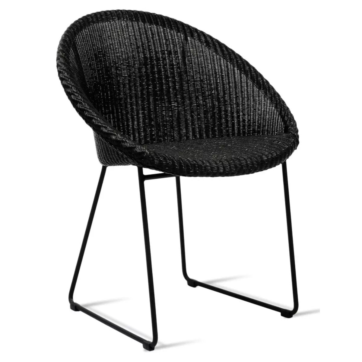 Vincent Shepherd Joe Dining Chair Black Sled Base