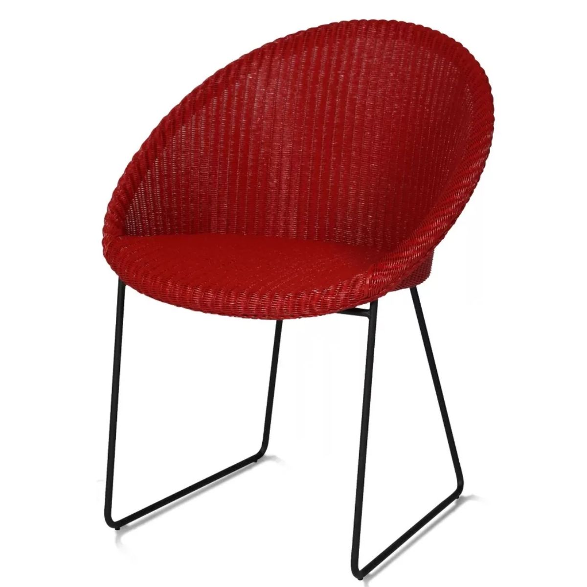 Vincent Shepherd Joe Dining Chair Black Sled Base