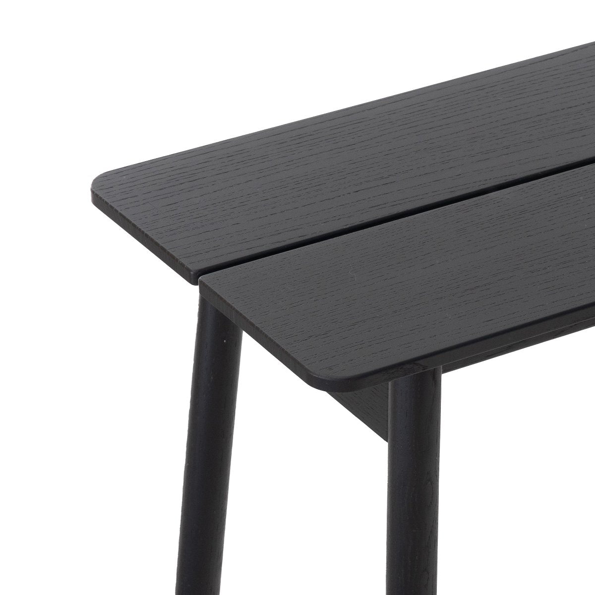 John Green Otis Black Dining Bench 110cm detail