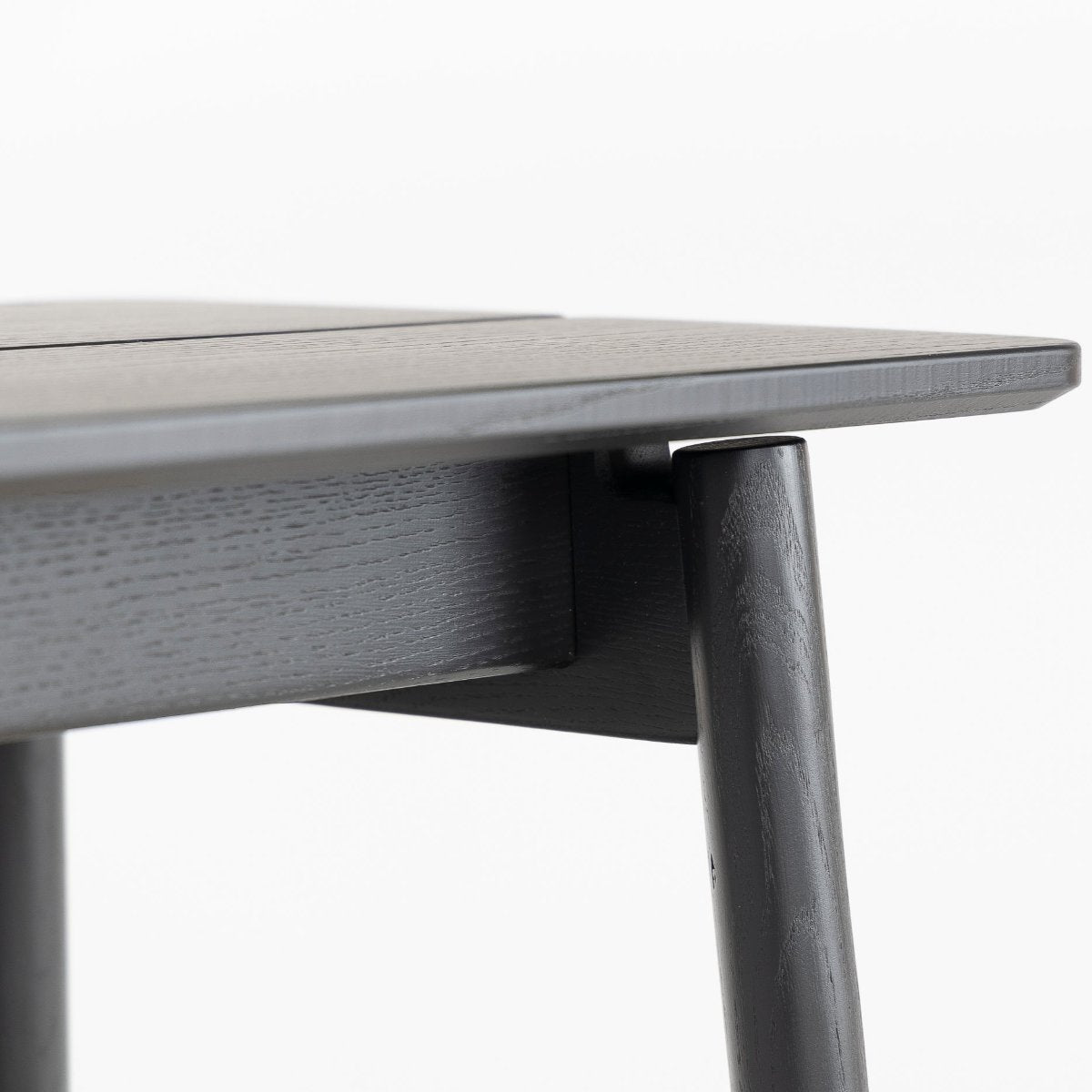 John Green Otis Black Dining Bench 110cm side