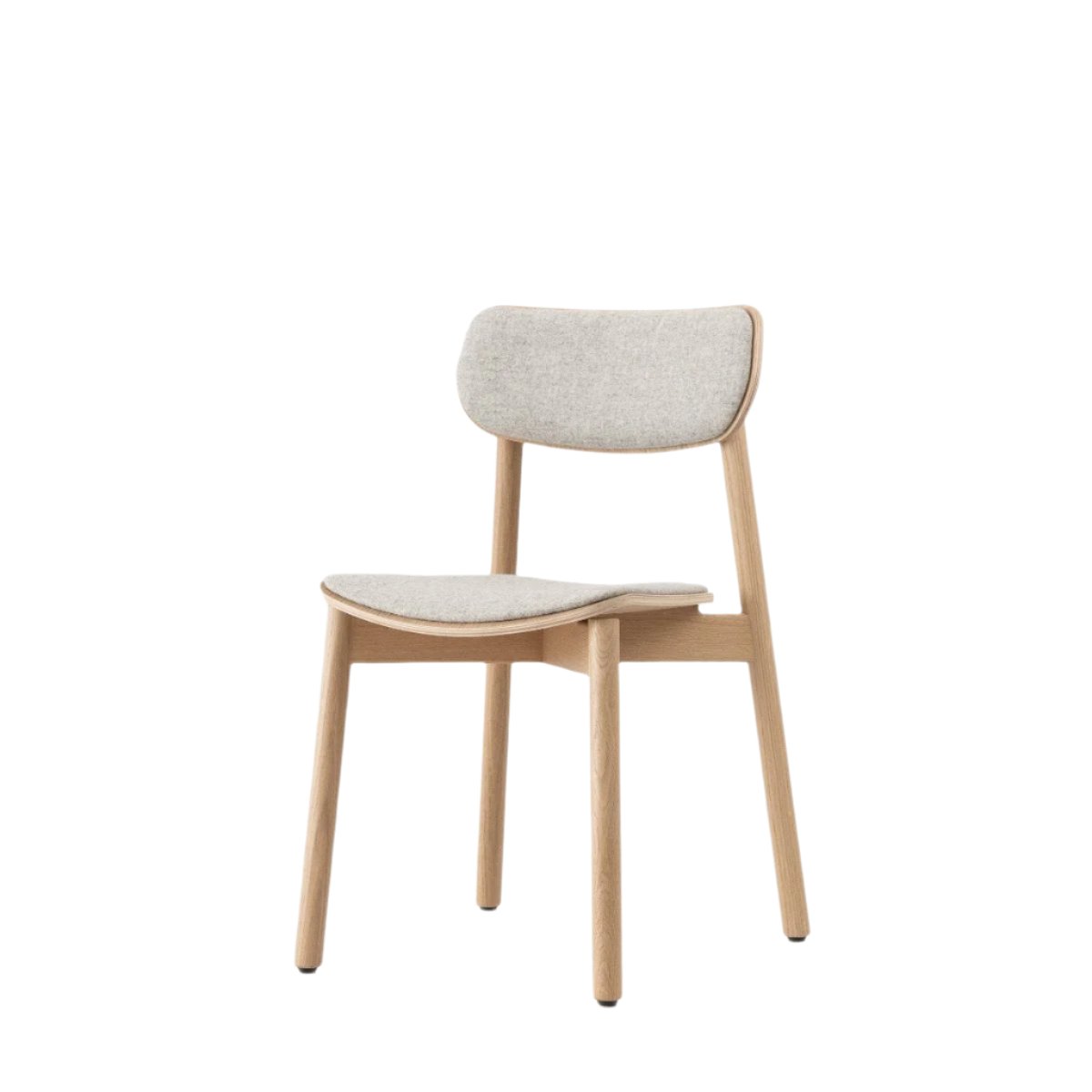 John Green Otis Chair - Upholstered - Grey wool