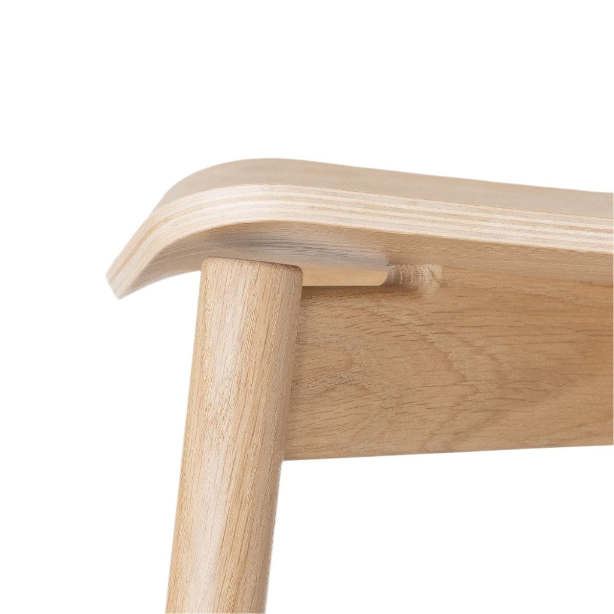 John Green Otis Oak Chair corner detail