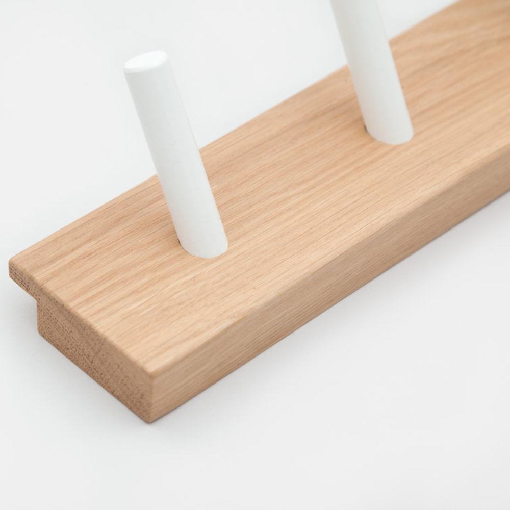 John Green Peg Solid Oak Coat Rail-Beaumonde