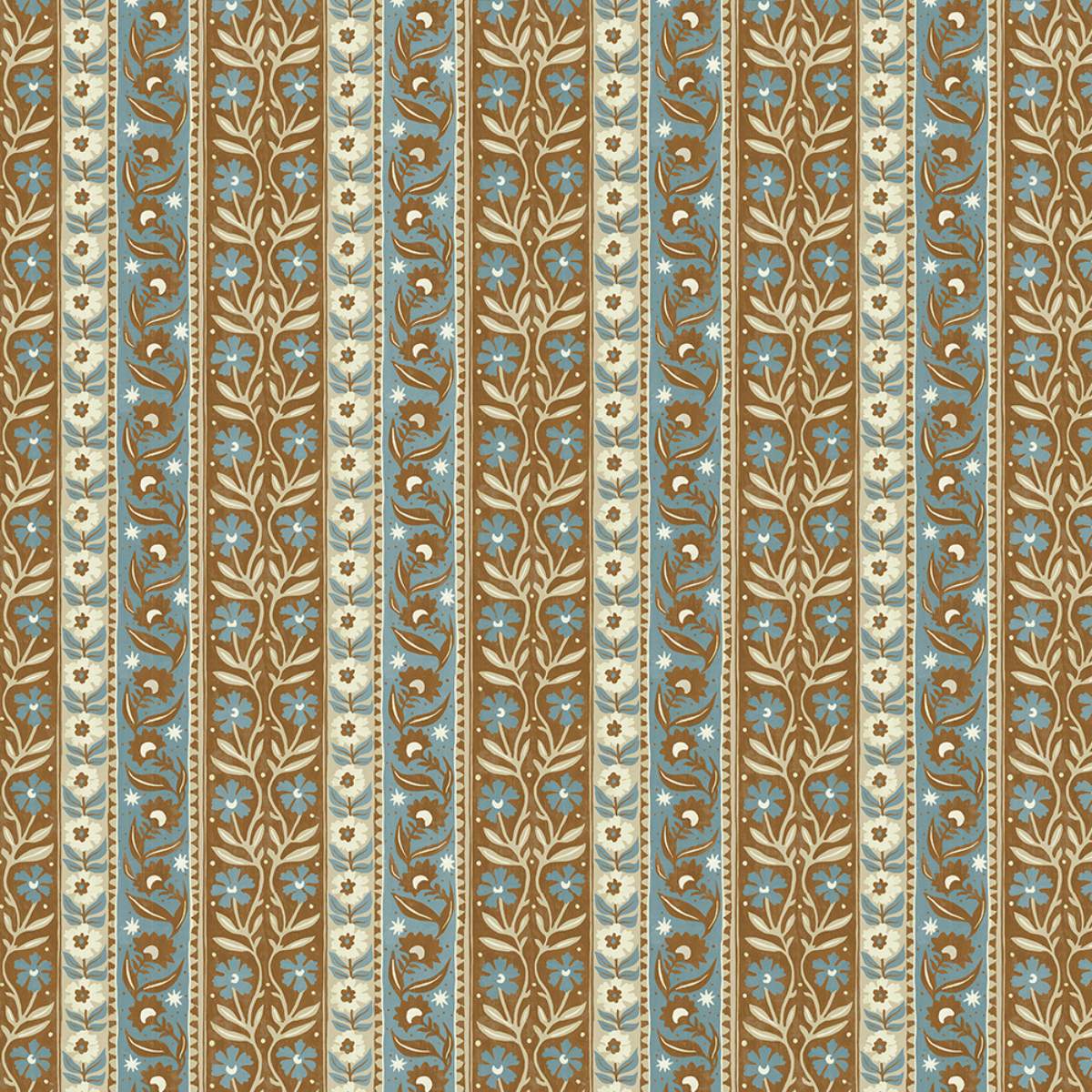 Josephine Munsey Arber Stripe Brown and Blue