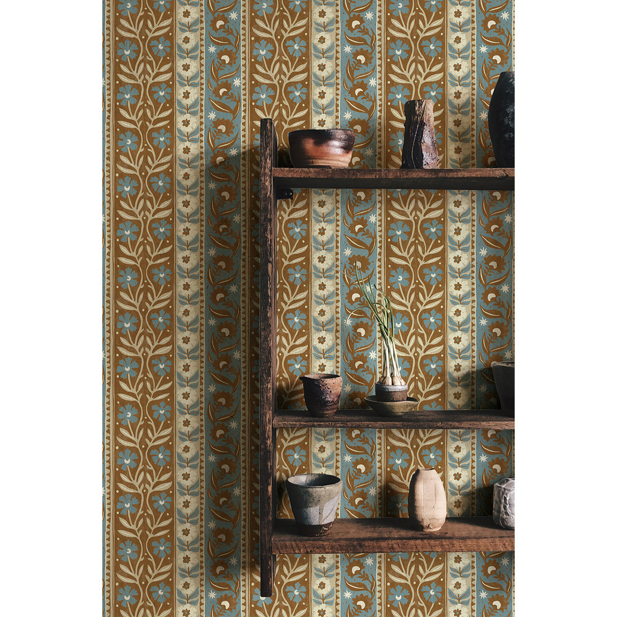 Josephine Munsey Arber Stripe Brown and Blue