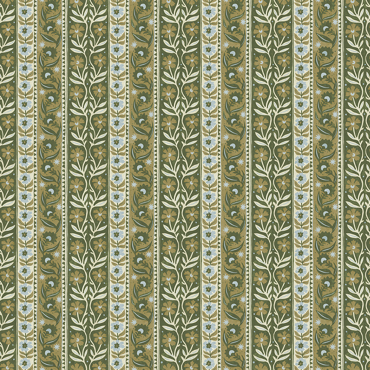 Josephine Munsey Arber Stripe Green and Blue