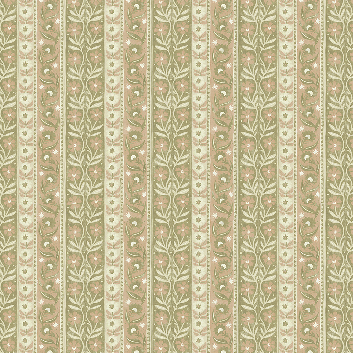 Josephine Munsey Arber Stripe Pink and Olive
