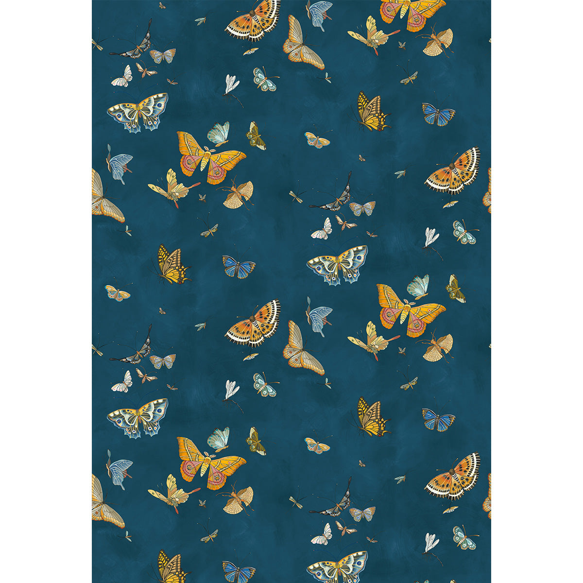 Josephine Munsey Butterflies Bright Navy