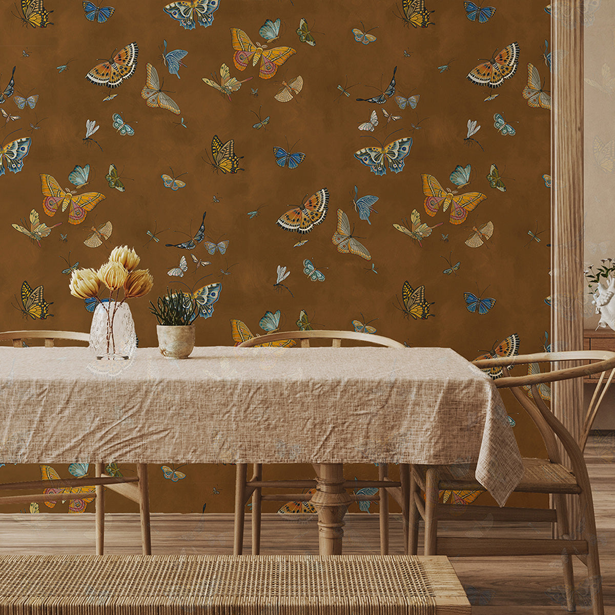Josephine Munsey Butterflies Brown