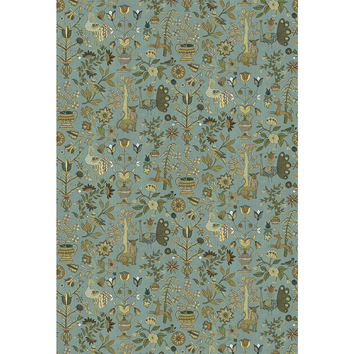 Josephine Munsey Fable Garden Mid Blue and Olive