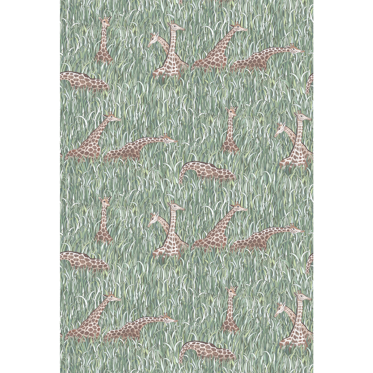 Josephine Munsey Giraffes Aqua