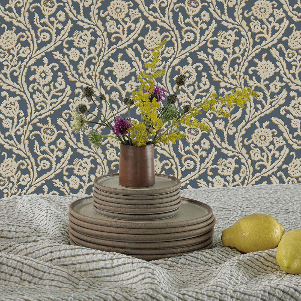 Josephine Munsey Letti Navy and Mustard