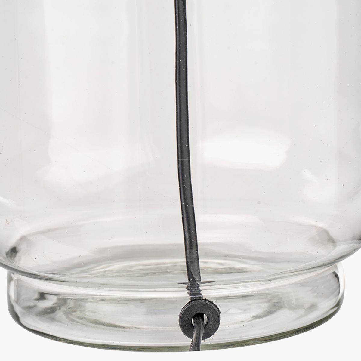 Pacific Lifestyle Josie Clear Glass and Antique Brass Metal Table Lamp Base