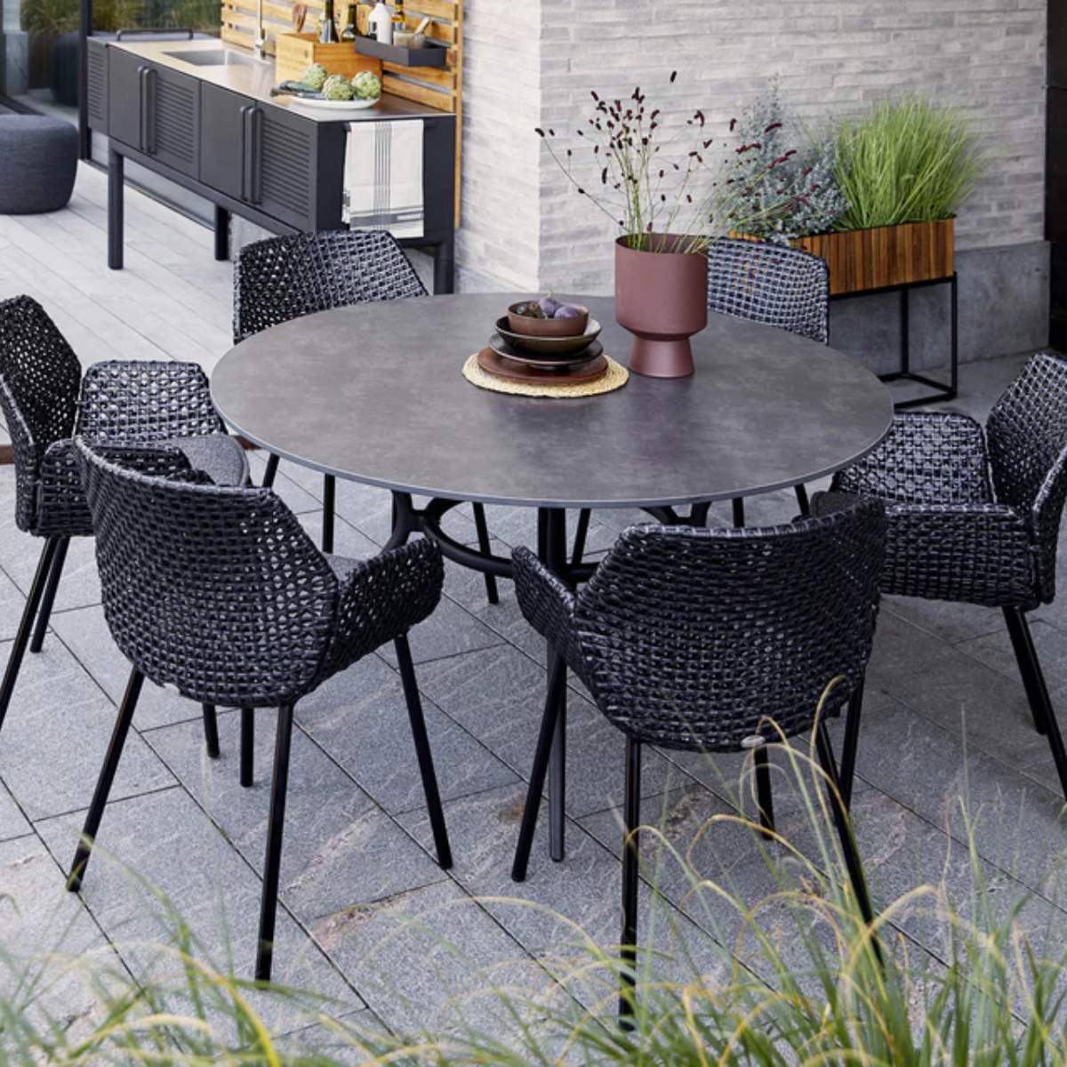 Cane-line Joy Dining Table, Dia. 144 cm