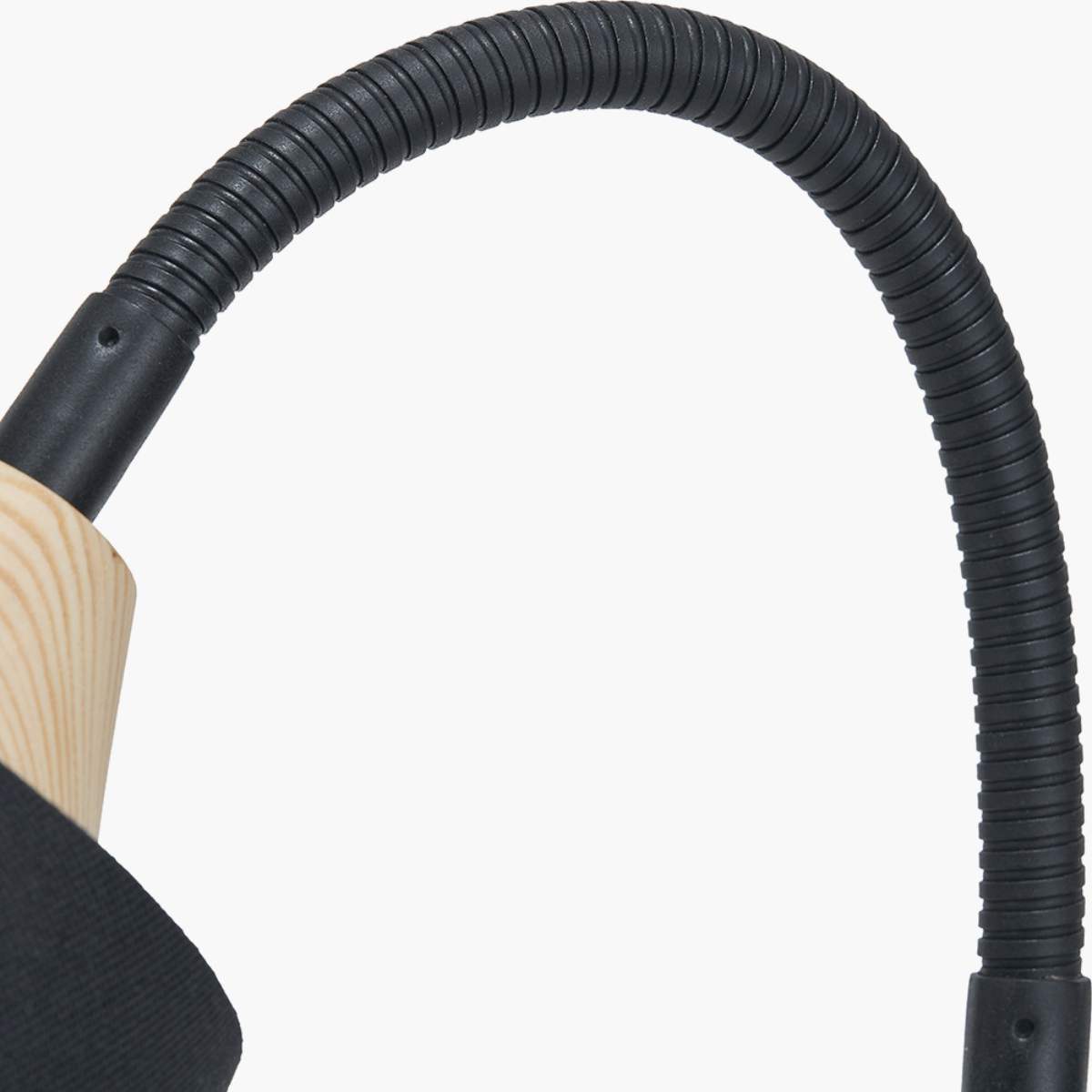 Pacific Lifestyle Juna Black Metal and Natural Wood Table Lamp