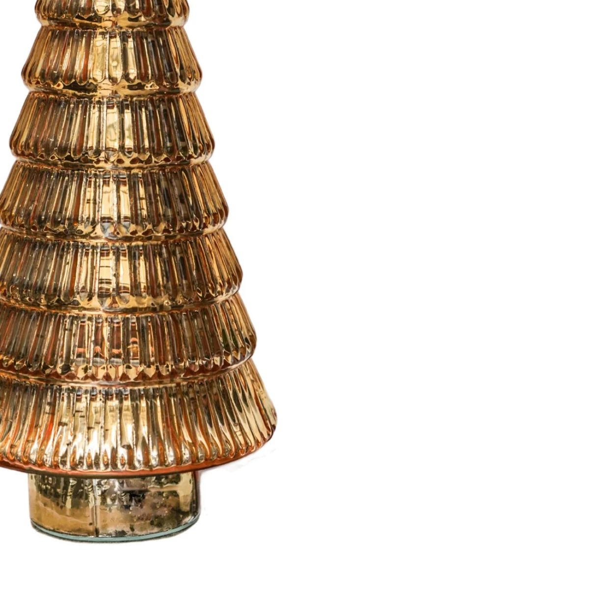 Ivyline Juniper Gold Glass Tree  H31cm D14cm