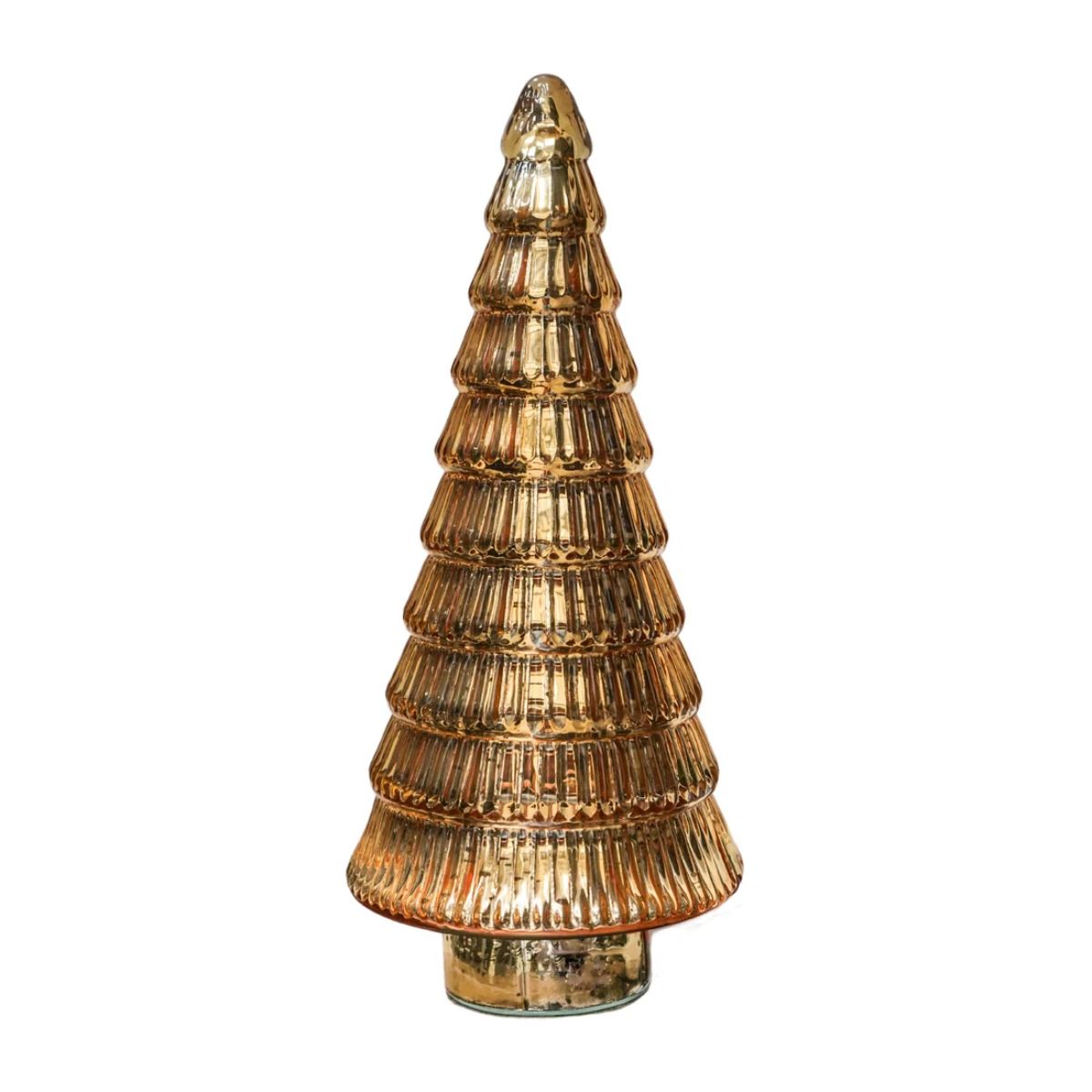 Ivyline Juniper Gold Glass Tree  H31cm D14cm