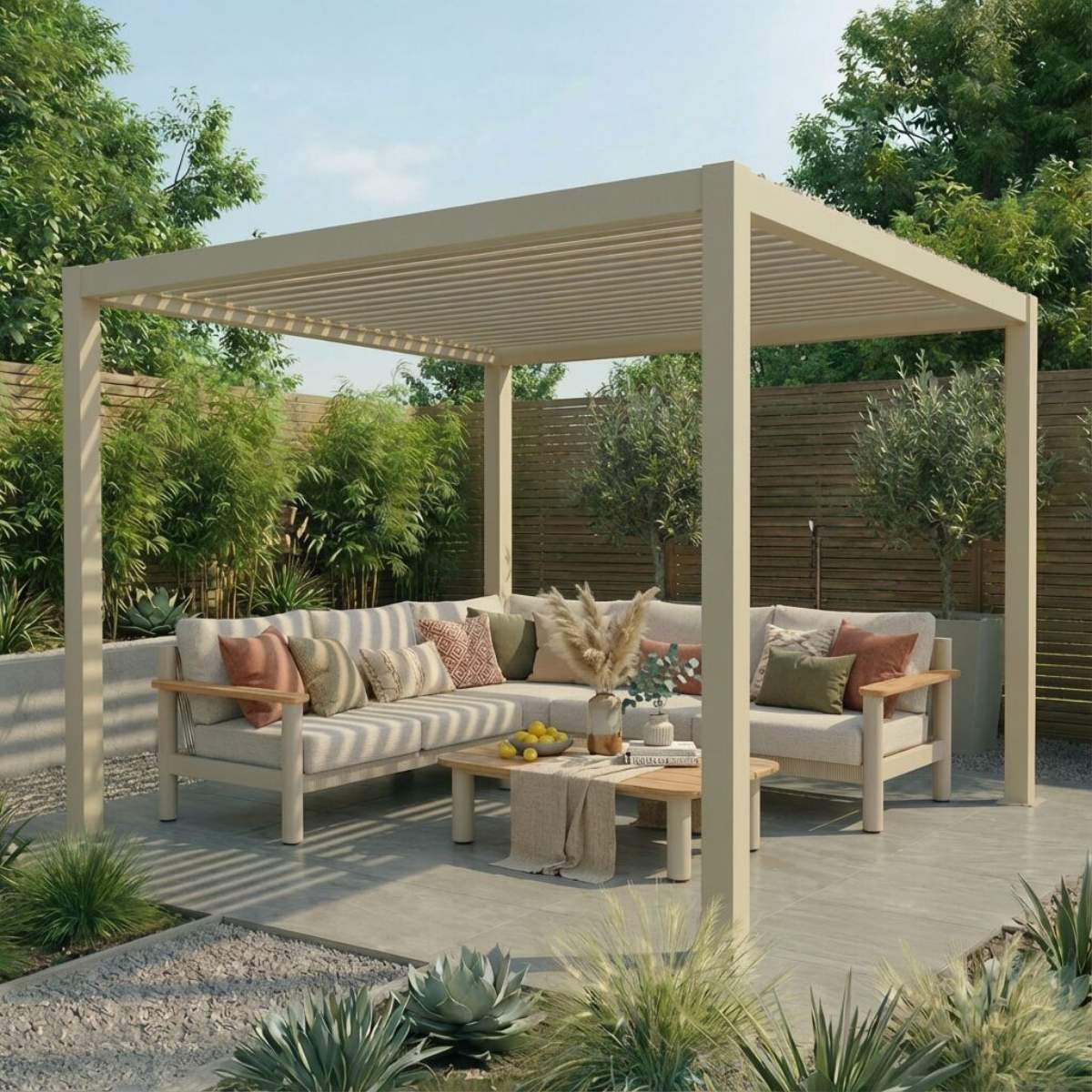 Maze - Jupiter 3m x 3m Aluminium Pergola Frame