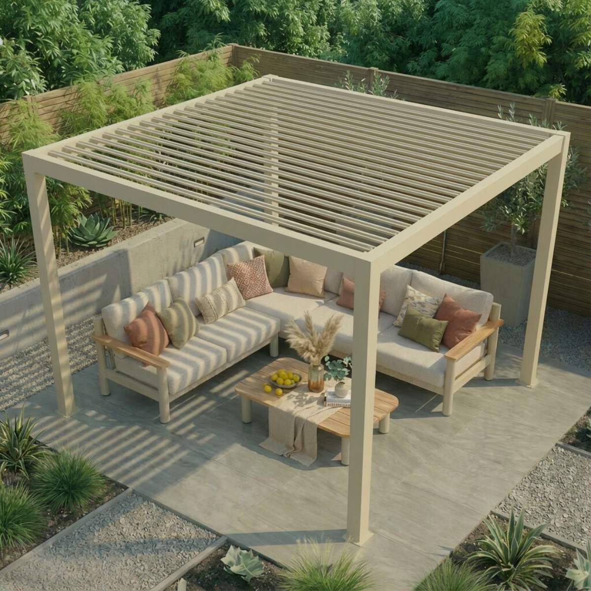 Maze - Jupiter 3m x 3m Aluminium Pergola Frame