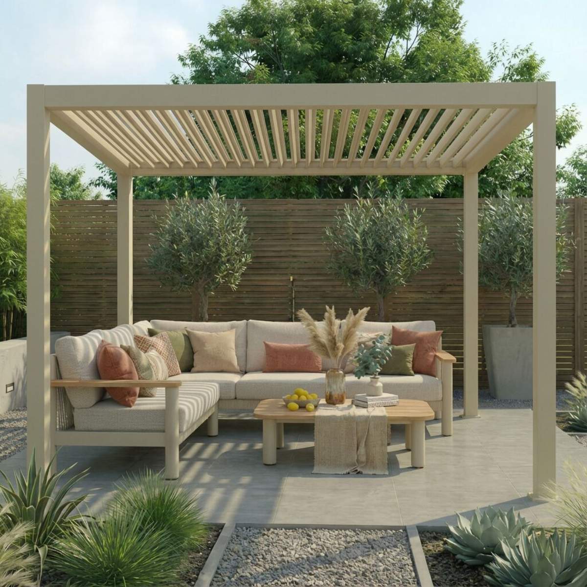 Maze - Jupiter 3m x 3m Aluminium Pergola Frame