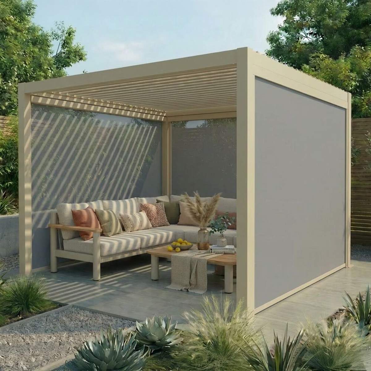 Maze - Jupiter 3m x 3m Aluminium Pergola Frame