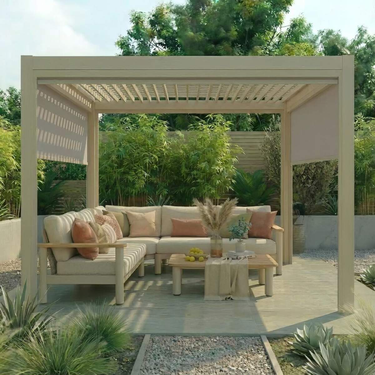 Maze - Jupiter Pergola Zip Drop Side Blind - 3m