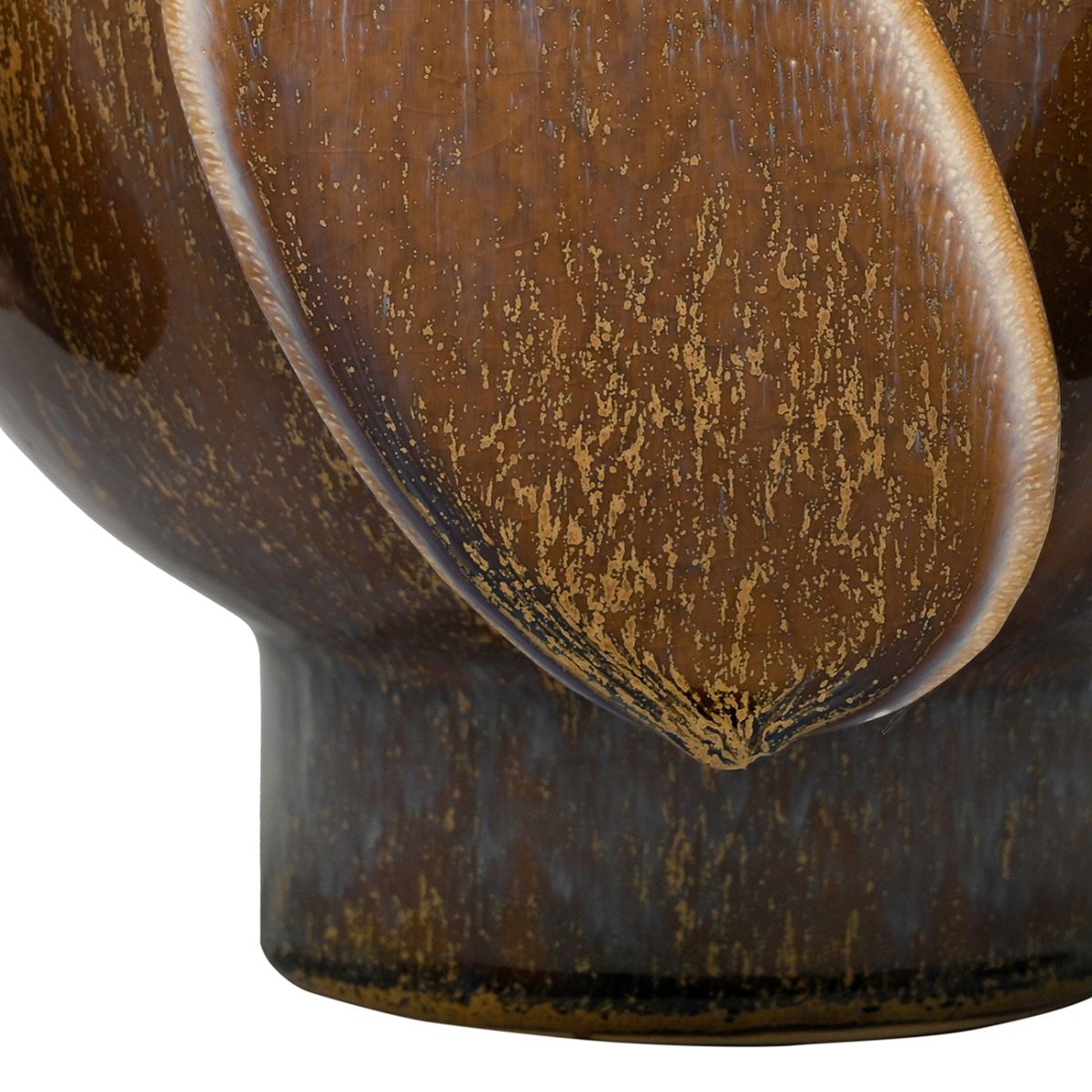 Libra Interiors Jupiter Reactive Glaze Round Vase - Set of 2