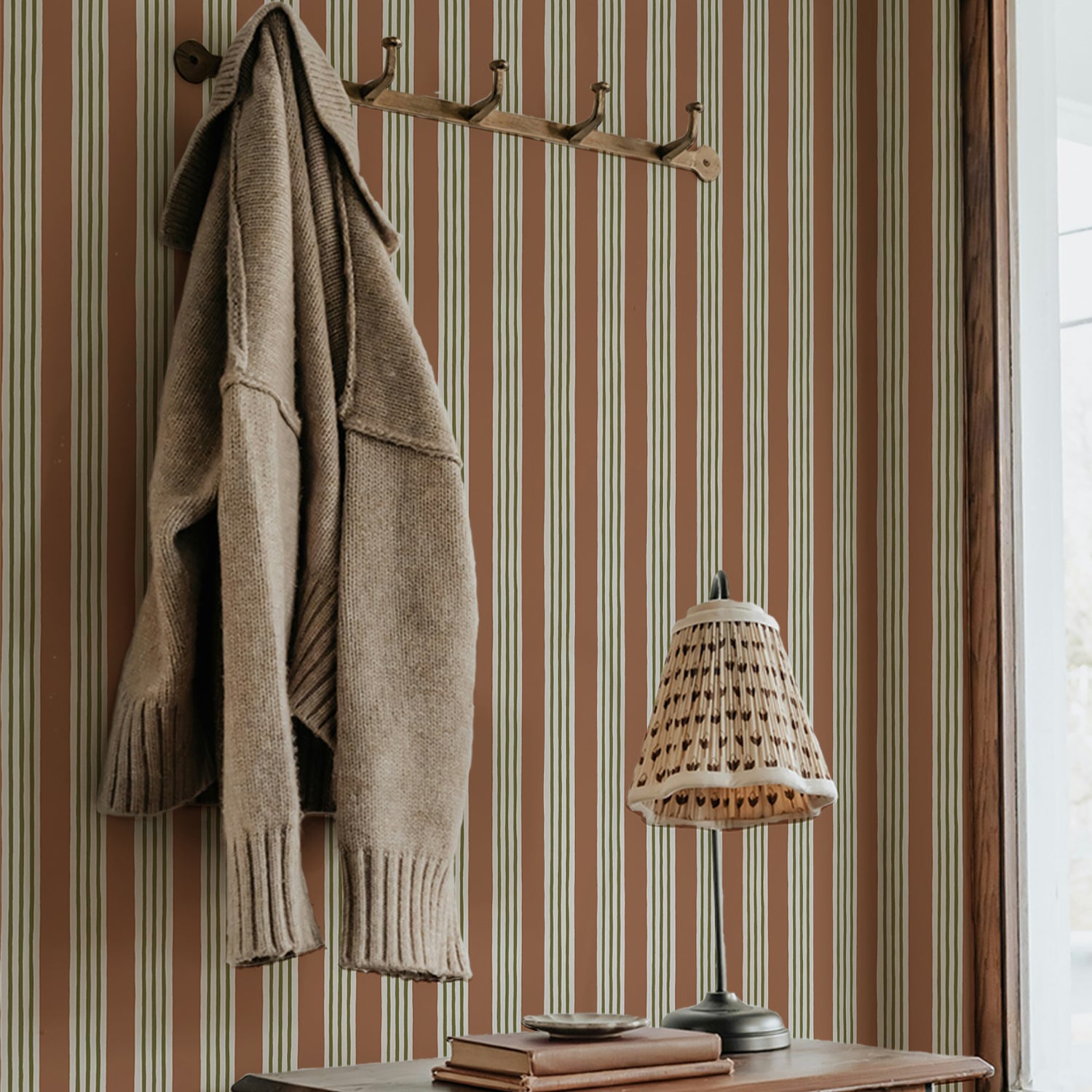 Josephine Munsey Kemble Stripe - Trixie, Sunday Clay and Quartz - Roll