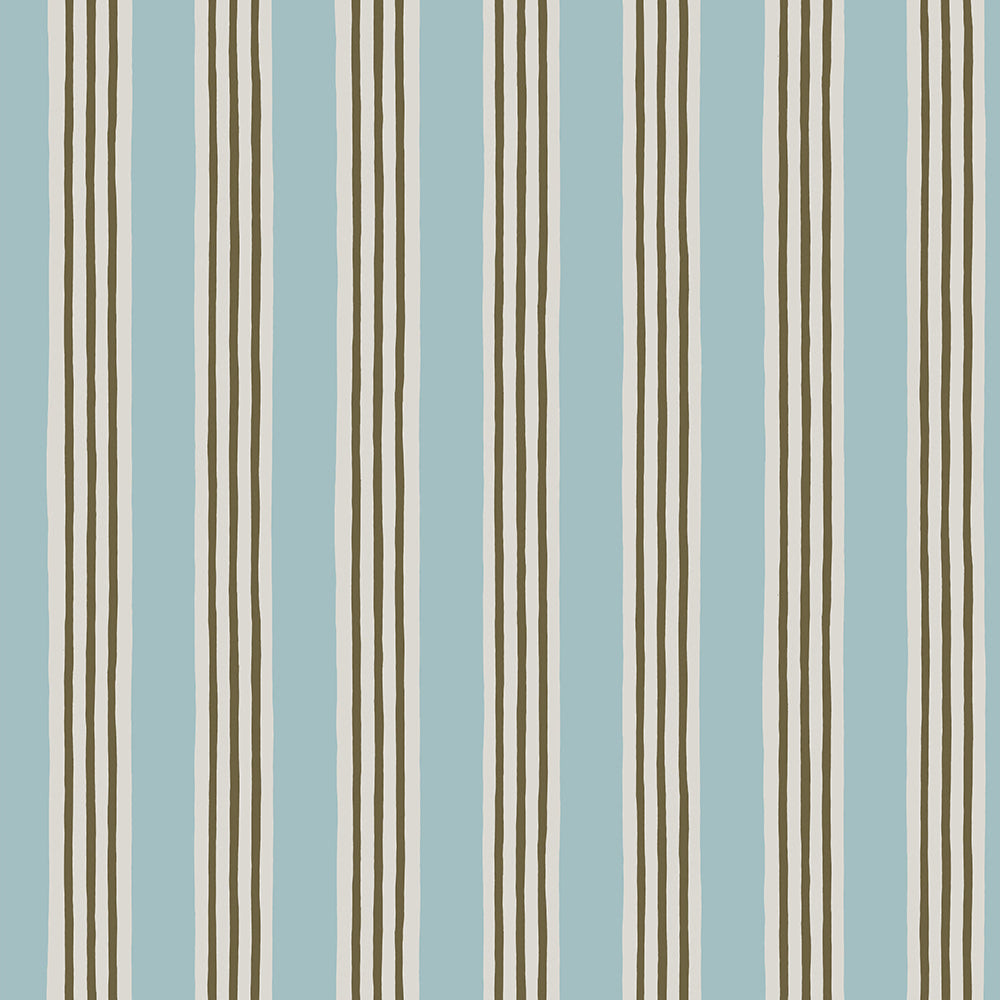 Josephine Munsey Kemble Stripe - Spruce, Cobber and Dew - Roll